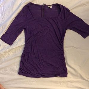 Calvin Klein purple half-sleeve shirt